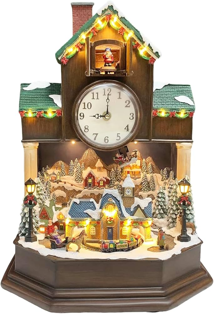 Amazon.co.jp: MOMENTS IN TIME 17インチ クリスマス鳩時計