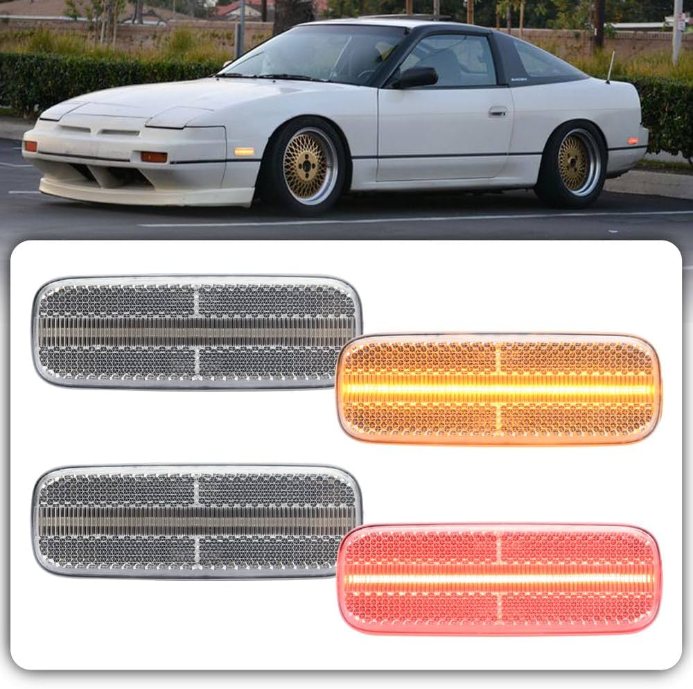 240SX LED Side Marker Lights for 1989 1990 1991 1992 1993 1994