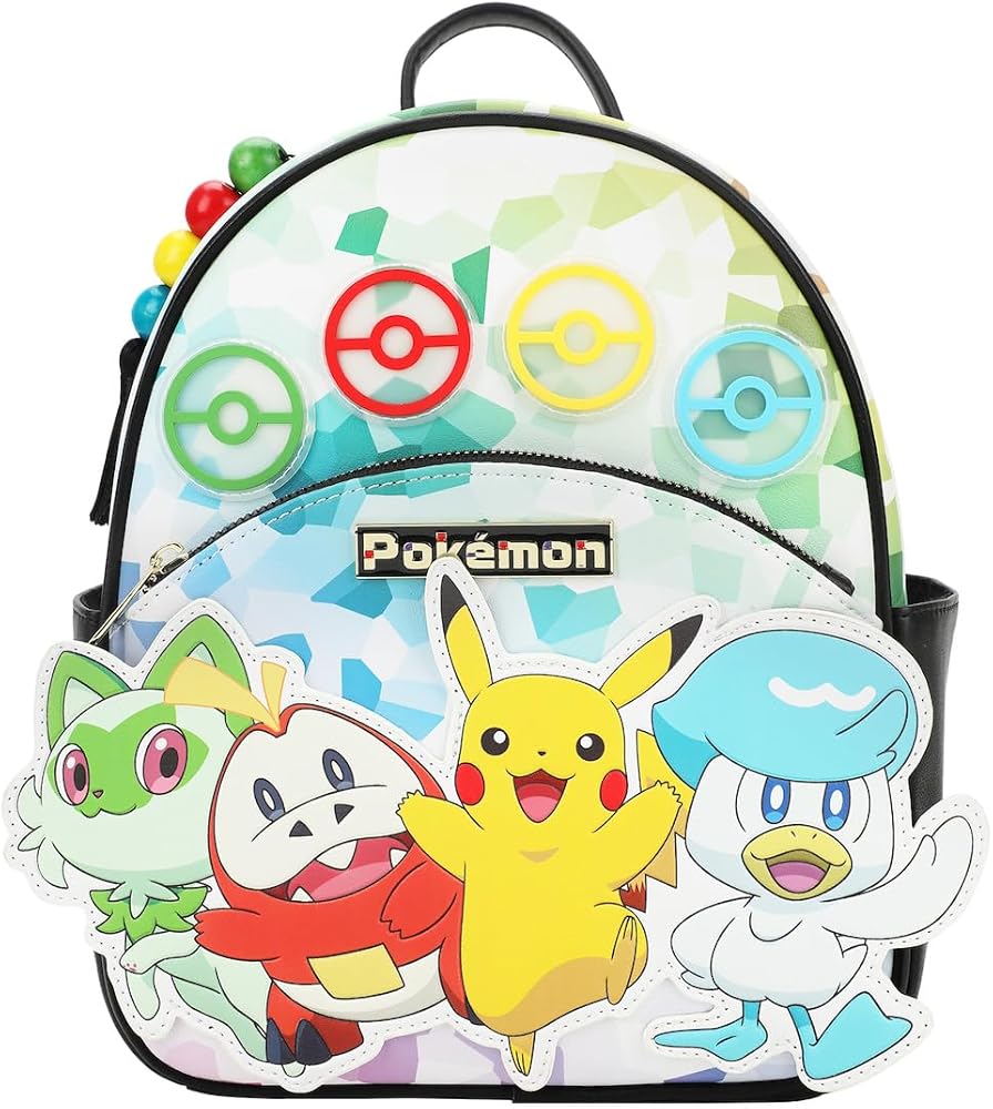 Amazon.com | Bioworld Pokemon Sprigatito Fuecoco Pikachu & Quaxly