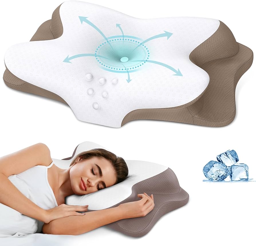 Amazon｜ネックピロー メモリーフォーム枕 睡眠用 輪郭枕 首と肩の痛み