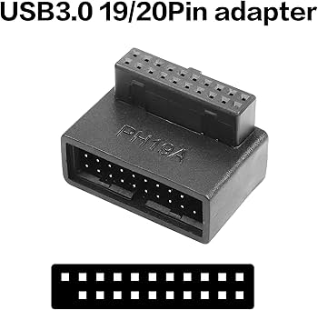 Amazon.com: 2PCS USB 3.0 19/20 Pin 90 Degree Adapte YACSEJAO USB