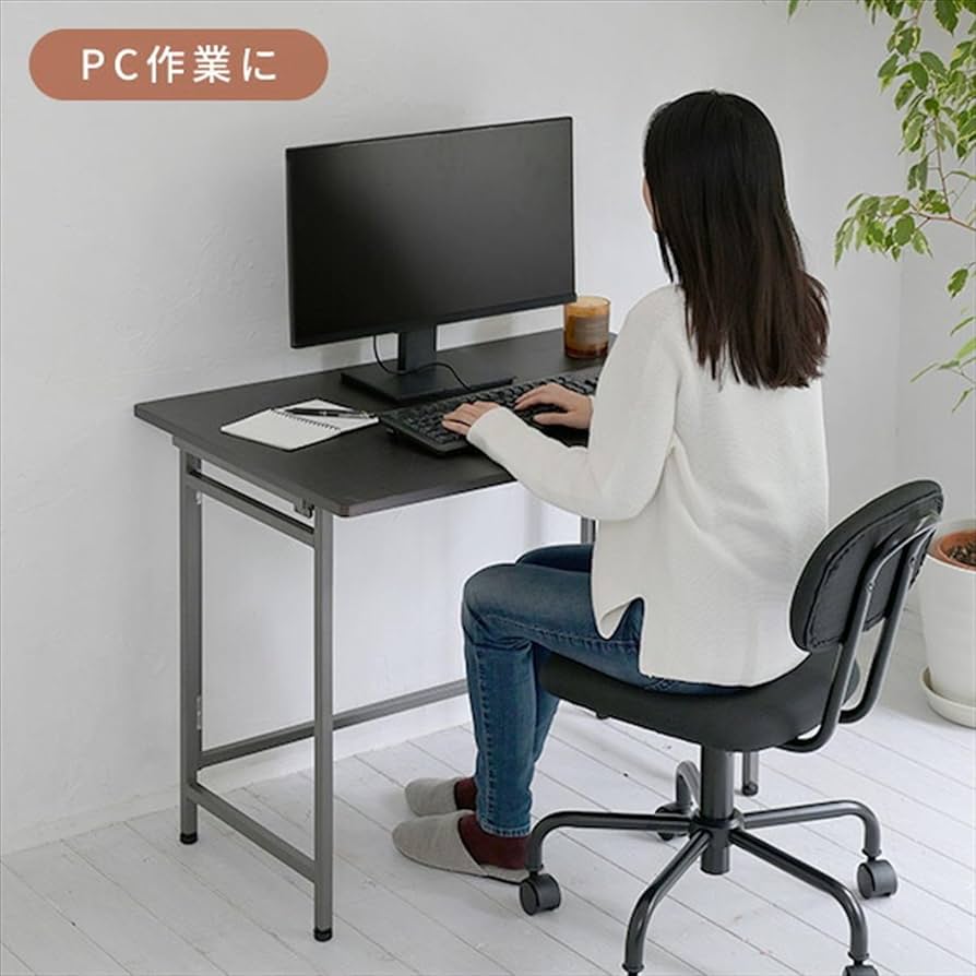 Amazon.co.jp: 山善(YAMAZEN) デスク 折りたたみ パソコンデスク