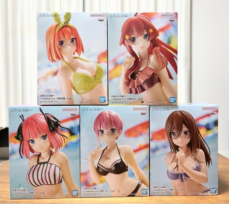 Amazon.co.jp: 五等分の花嫁 中野家の五つ子水着フィギュアセット : ホビー
