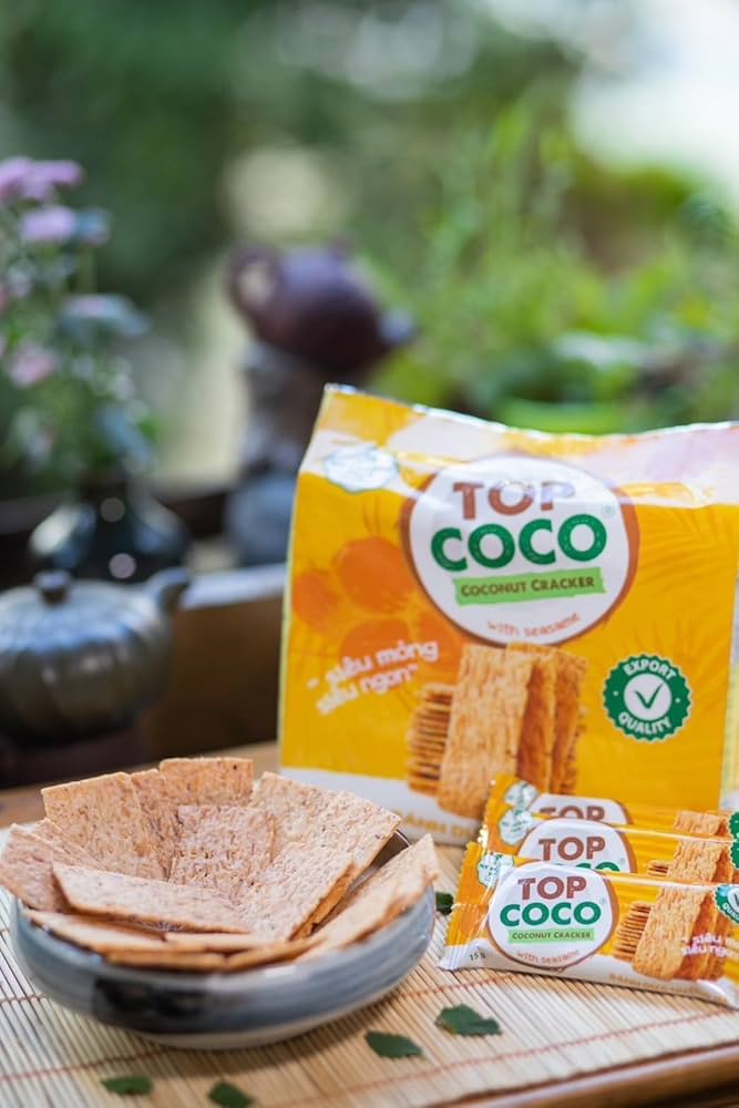 Amazon | TOPCOCOココナッツクラッカー150g 栄養たっぷり、グルテン