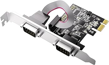 Amazon.com: BZIZU 2-Port PCIe RS-232 DB9 Serial Port Card