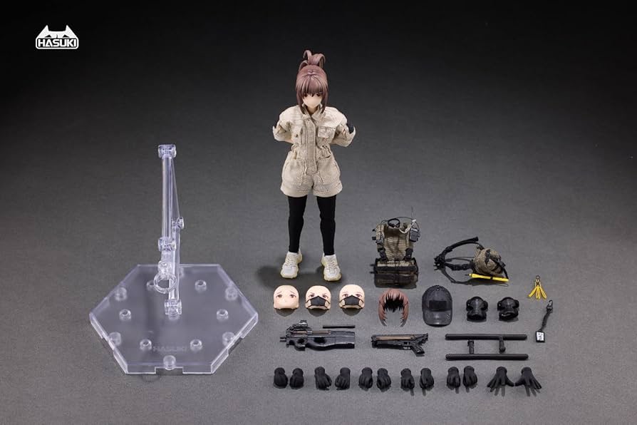 Amazon.co.jp: HASUKI 1/12 フィギュア 警備員-冷泉緋世 素体 顔