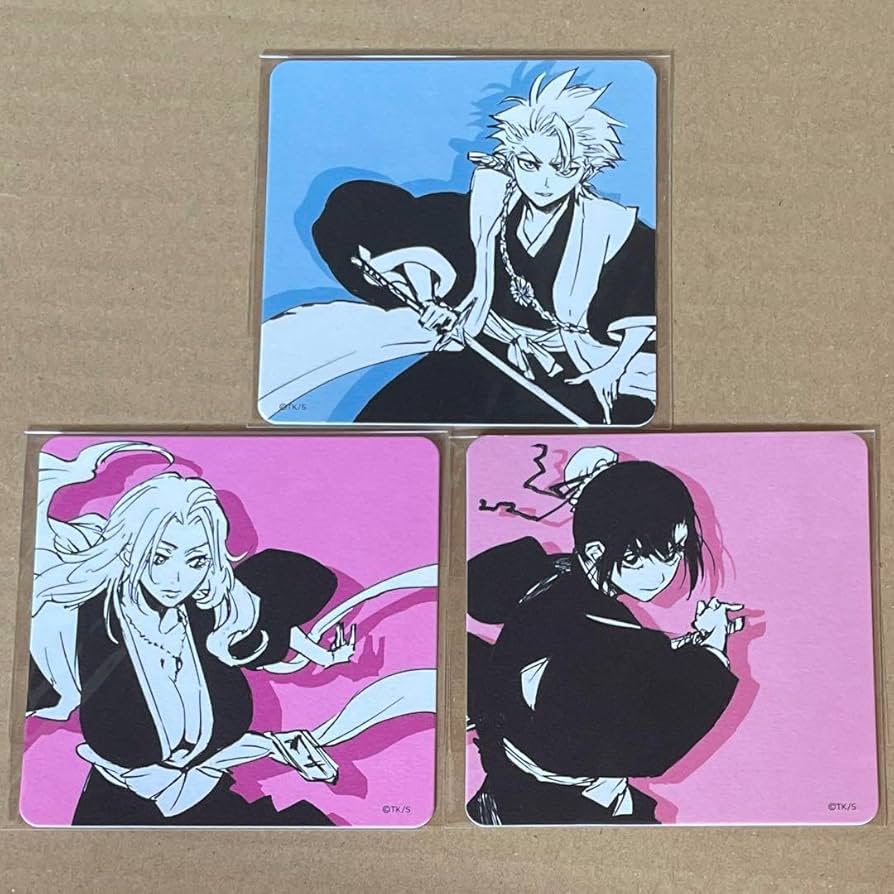 Amazon.co.jp: BLEACH EX 原作 コースター 番谷 雛森 乱菊 : おもちゃ