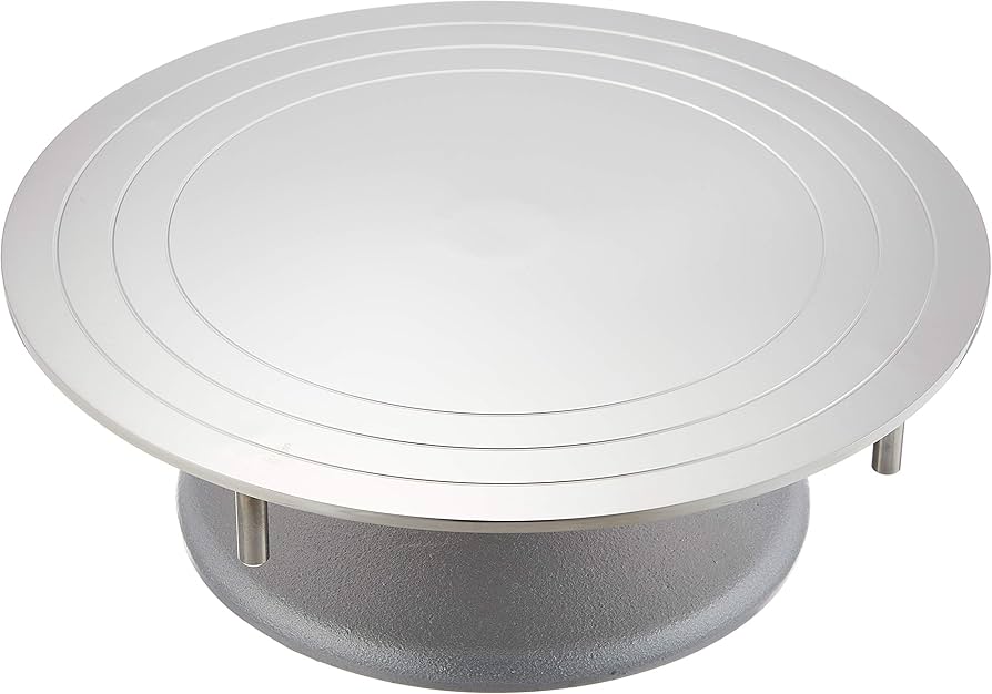 Amazon｜遠藤商事 業務用 デコ回転台 27cm 本体18-8ステンレス 土台