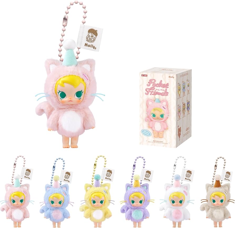 Amazon.com: POP MART Baby Molly Pocket Friends Series-Vinyl Plush