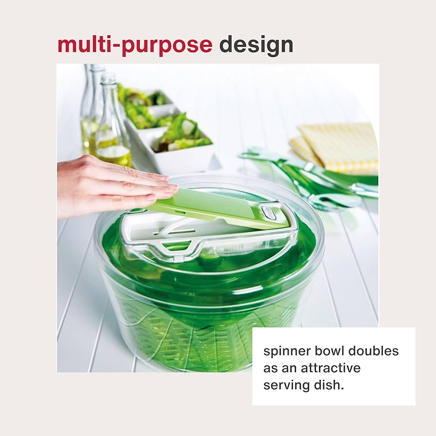 Amazon.com: Zyliss Swift Dry Salad Spinner Large - Plastic Lettuce