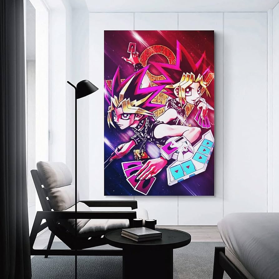 Amazon.co.jp: 遊戯王！アニメポスター装飾画キャンバス壁アート