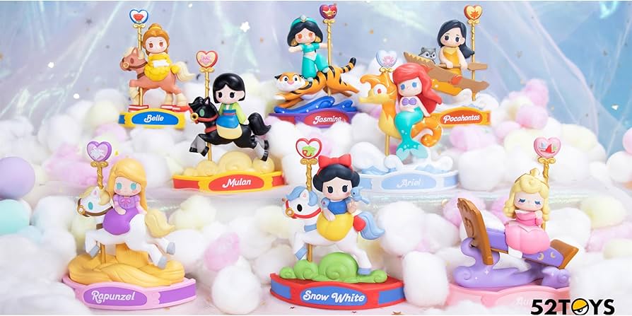 Amazon.co.jp: 52TOYS BLINDBOX ディズニープリンセス カルーセル 8個