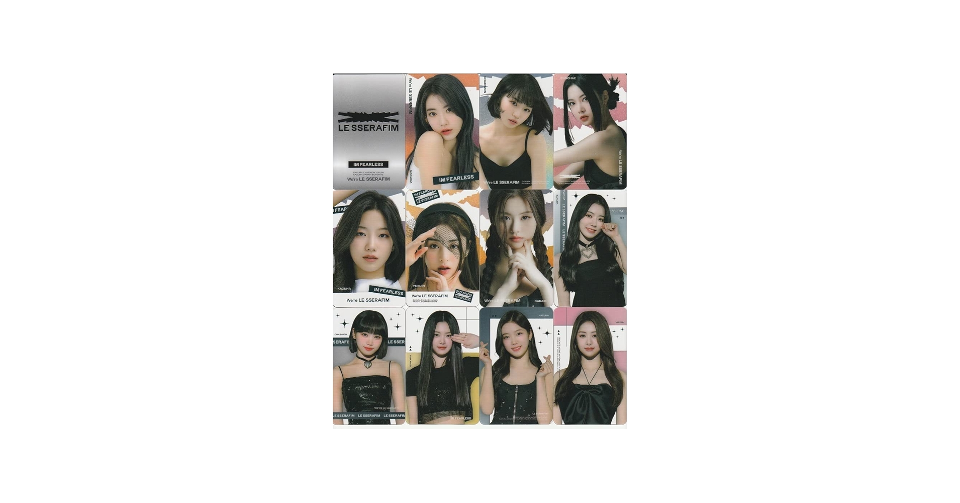 Amazon.co.jp: New！□LE SSERAFIMルセラフィム□写真付透明カード25枚