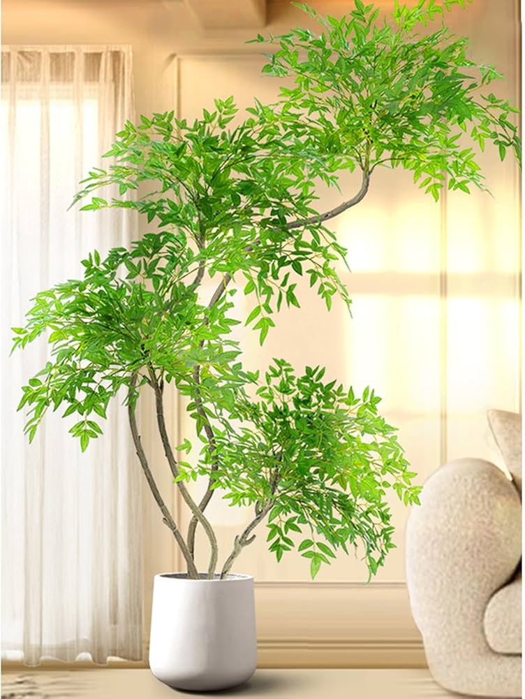 Amazon｜HGJH 常緑樹 人工観葉植物 カラー3 大型 フェイクグリーン