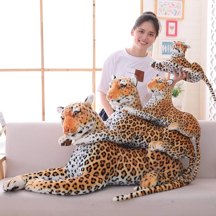 Amazon.co.jp: yousyu リアルヒョウぬいぐるみ 特大猛獣 豹抱きまくら