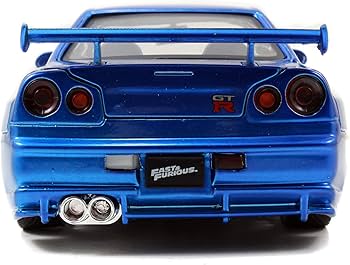 Amazon | Jada Fast & Furious 1/24スケール 日産 GT-R R34 ダイ