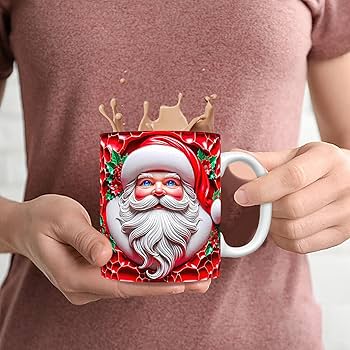 Amazon.co.jp: サンタ コーヒー マグ、サンタ セラミック クリスマス