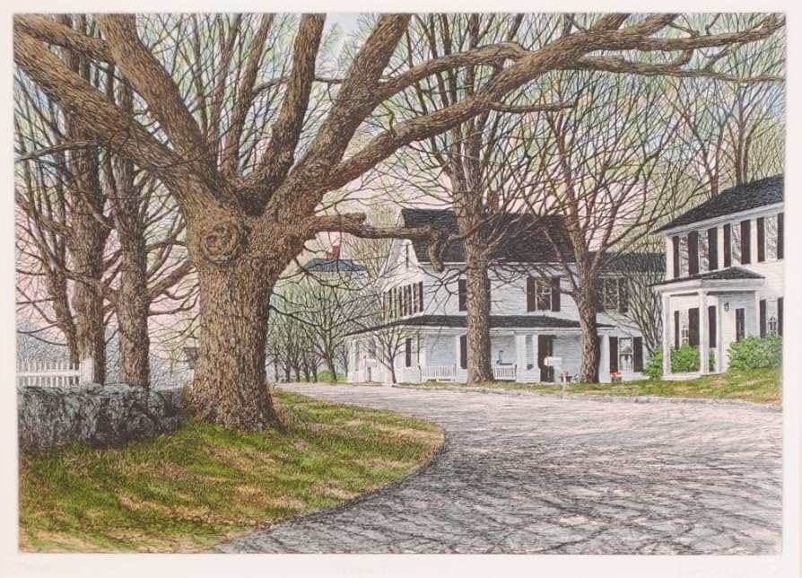 Amazon.co.jp: キャロル・コレット 「メープル・レーン」 風景画 絵画