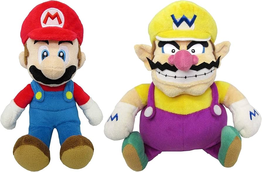 Amazon.co.jp: 三英貿易 スーパーマリオ マリオ＆ワリオ(S) ぬいぐるみ