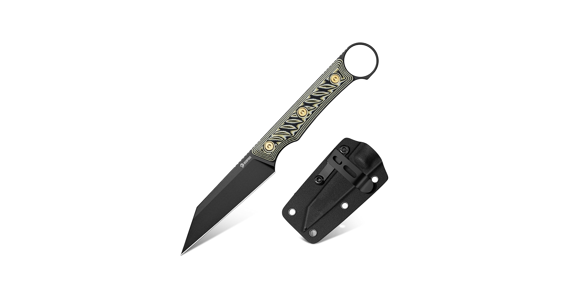 Amazon.com : NedFoss RAVEN EDC Fixed Blade Knife with Sheath, 3.4