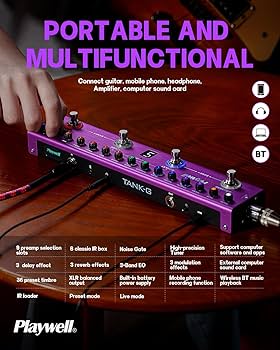 Amazon.com: Playwell Multi Effects Guitar Pedal TANK-G,Digital