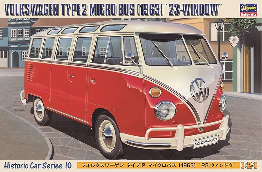 Amazon.com: Hasegawa 1/24 Volkswagen Micro Bus : Toys & Games