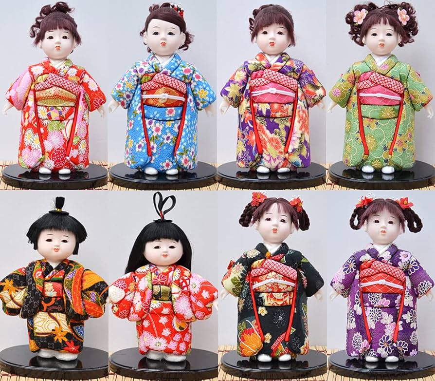 Amazon | 【日本のおみやげ】【日本のお土産】市松人形 日本人形舞踊
