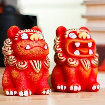 Amazon.co.jp: シーサー 置物 オブジェ インテリア 雑貨 かわいい