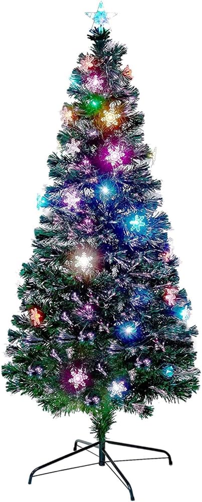 Amazon.co.jp: クリスマスツリー 150cm ファイバーツリー 高輝度 LED