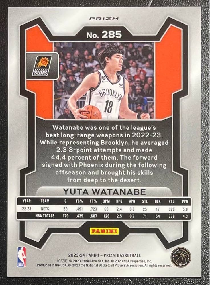 25枚限定Yuta Watanabe RC Auto 渡邊雄太 サイン 25枚限定NBAカード RC