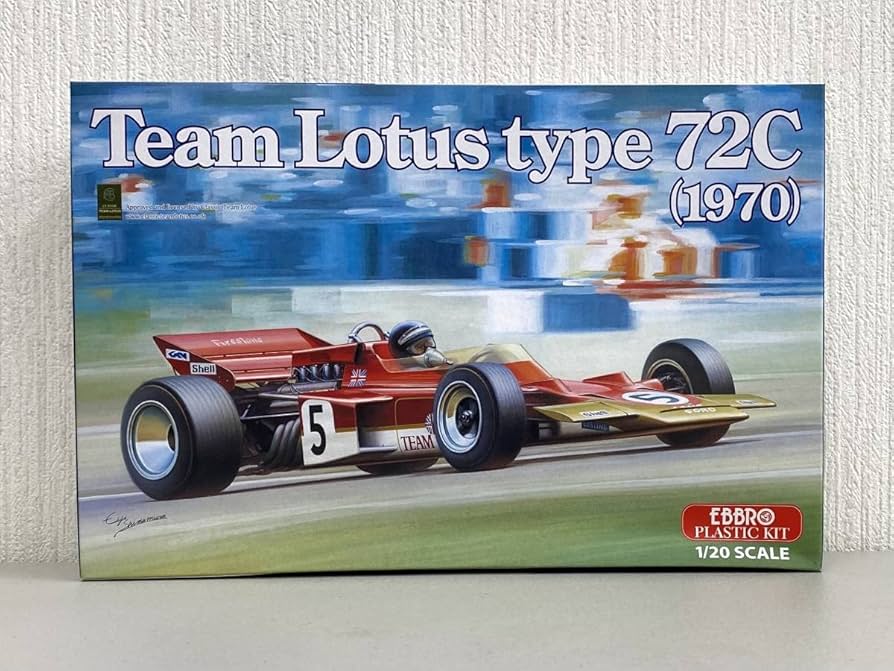 Amazon.co.jp: EBBRO 1/20 Plastic Model Team Lotus Type 72C (1970