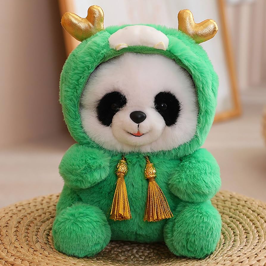 Amazon.co.jp: パンダドラゴンぬいぐるみ、22CM 中国のドラゴンの