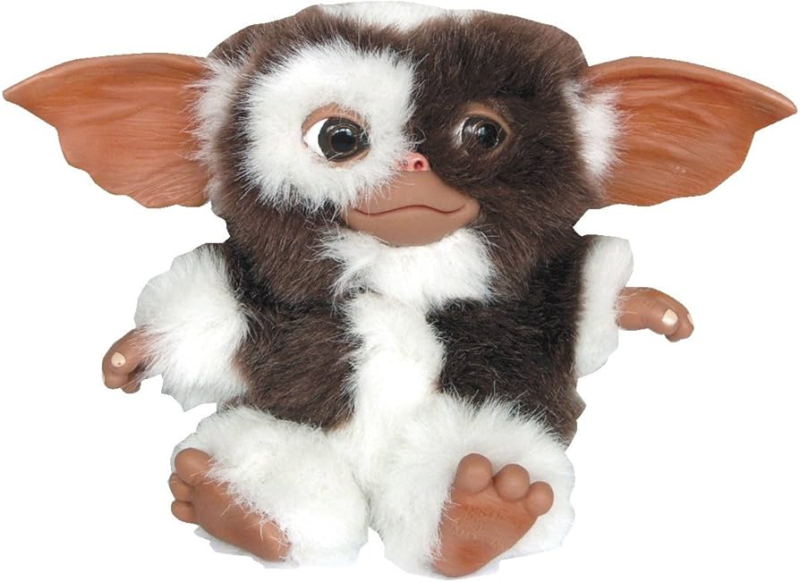 Gremlins Plush Toy Gizmo - Cute Mogwai Smiling Mouth Closed