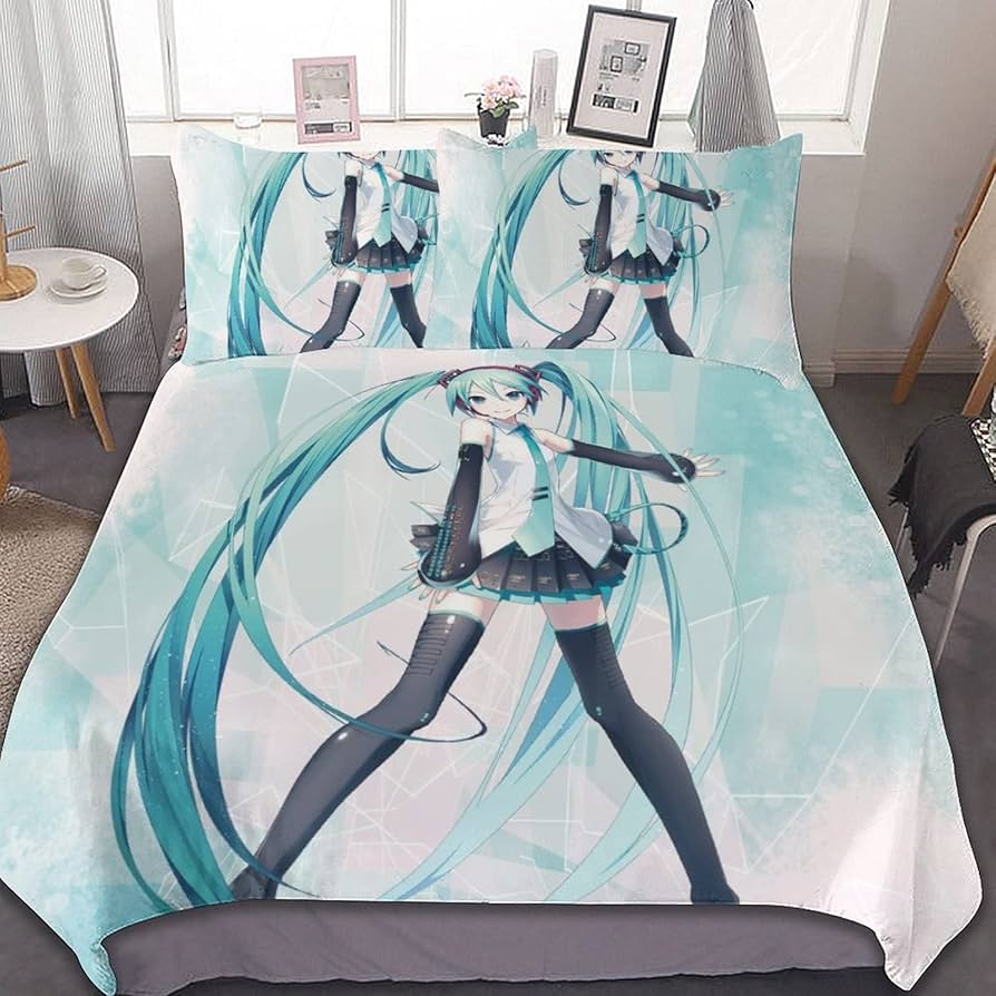 Amazon｜初音 ミク 布団カバー 3点セット シングル 寝具カバーセット