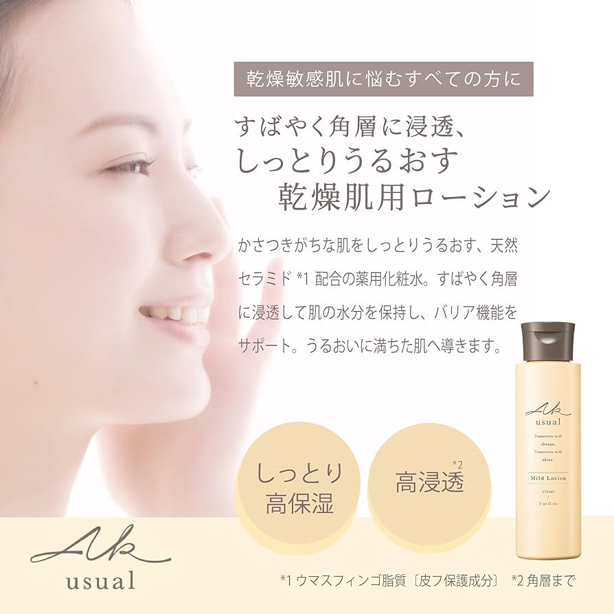 Amazon | ロゼット AK usual 薬用u ローション 150ml 化粧水 【天然