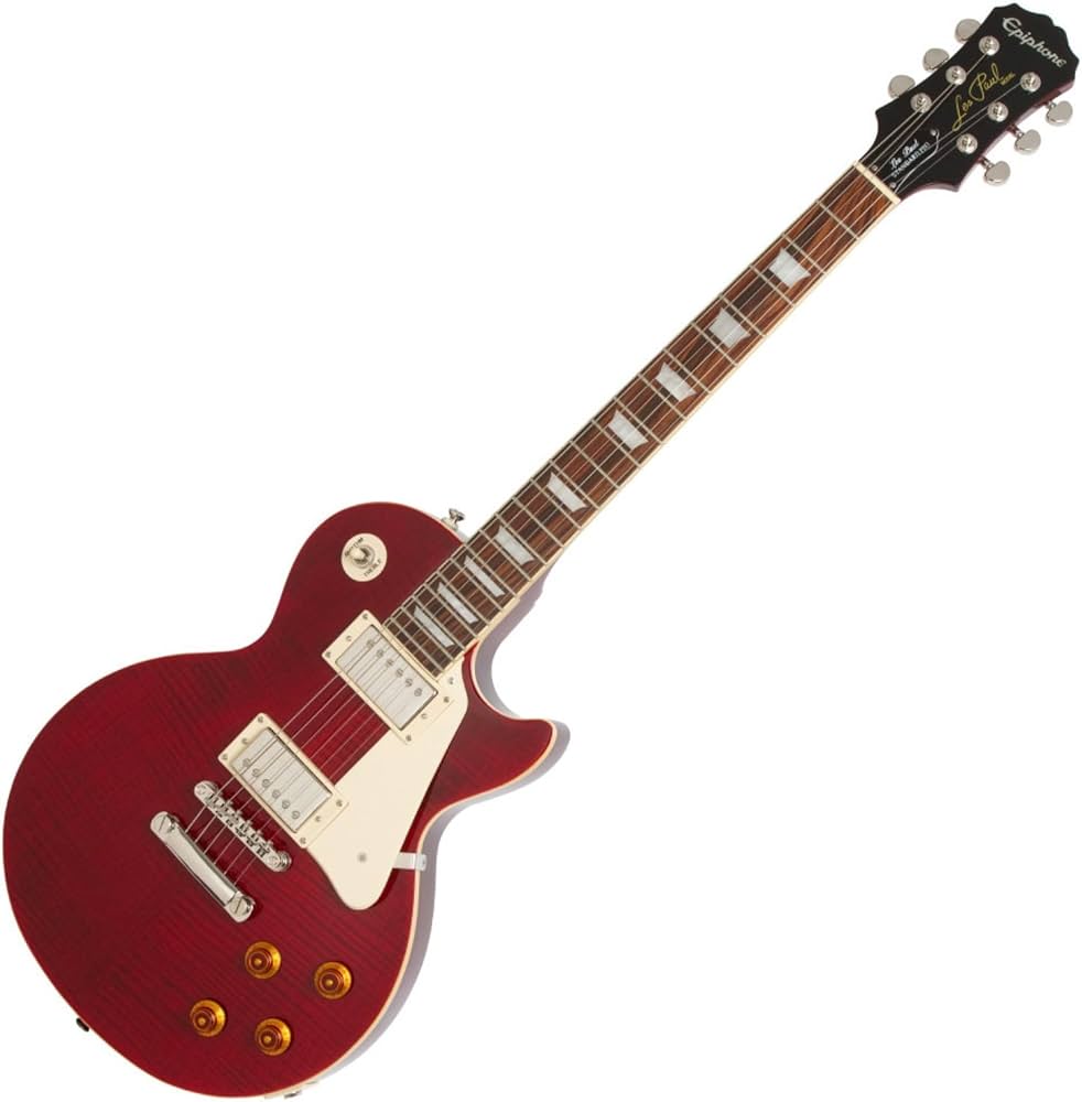 Epiphone Les Paul Standart Plus Top Pro Elektro Gitar (Wine Red