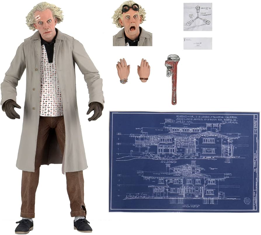 Amazon.com: NECA Back to The Future Ultimate Doc Brown - 7