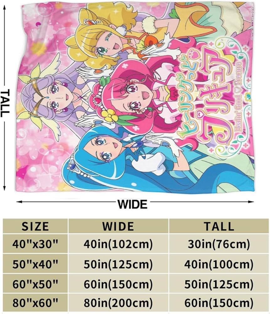 Amazon｜ブランケット プリキュア (12) 毛布 大判 ひざ掛け 多機能