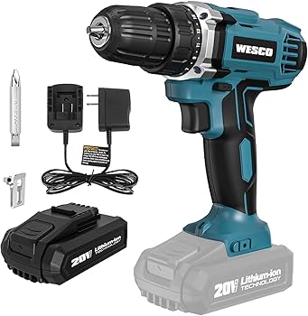 Parafusadeira E Furadeira A Bateria Litio 18v Wesco Ws2972 -Bivolt