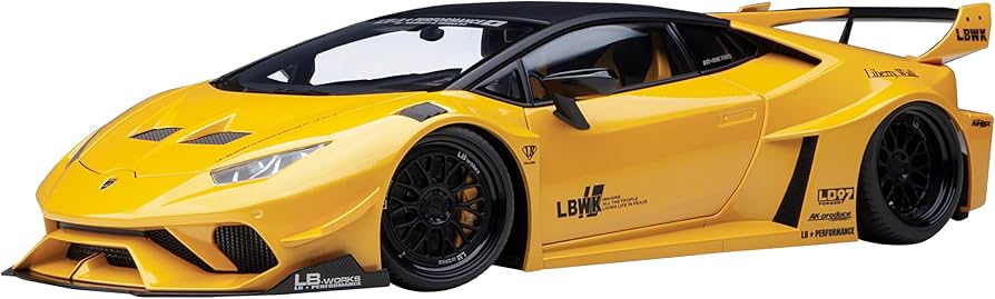 Amazon.com: Lambo Huracan GT LB-Silhouette Works Yellow Metallic
