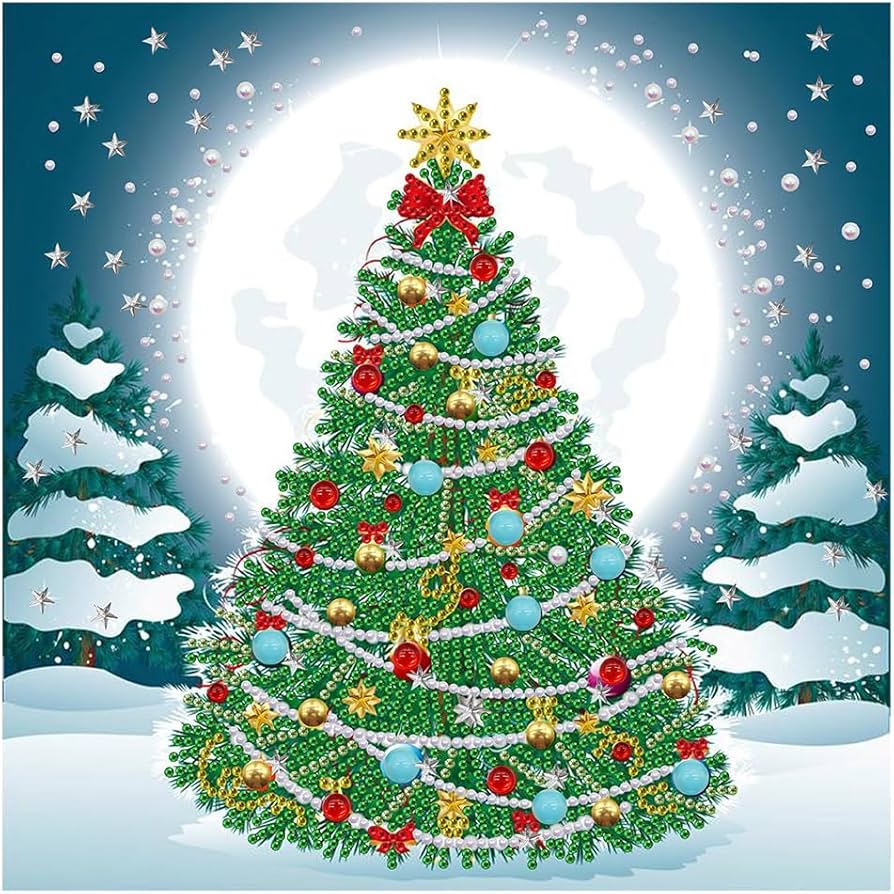 Amazon.co.jp: LEADINTOP ダイヤモンドアート クリスマス ツリー