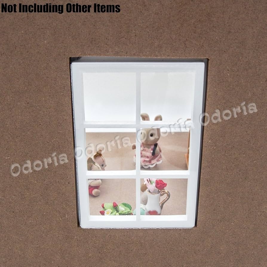 Amazon.co.jp: 1/12 ミニチュア 背景ボード 部屋 三面 ドールハウス