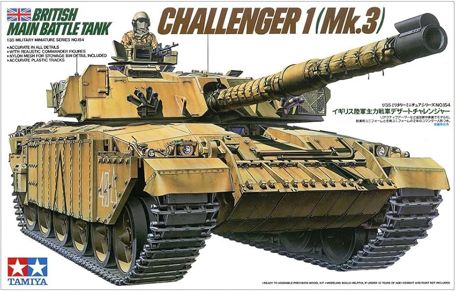 Amazon.com: Tamiya 1:35 British Main Battle Tank Challenger 1 (Mk