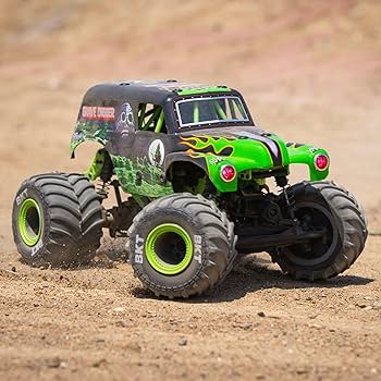 Amazon.com: Losi 1/18 Mini LMT Grave Digger 2S 4X4 RTR Brushed