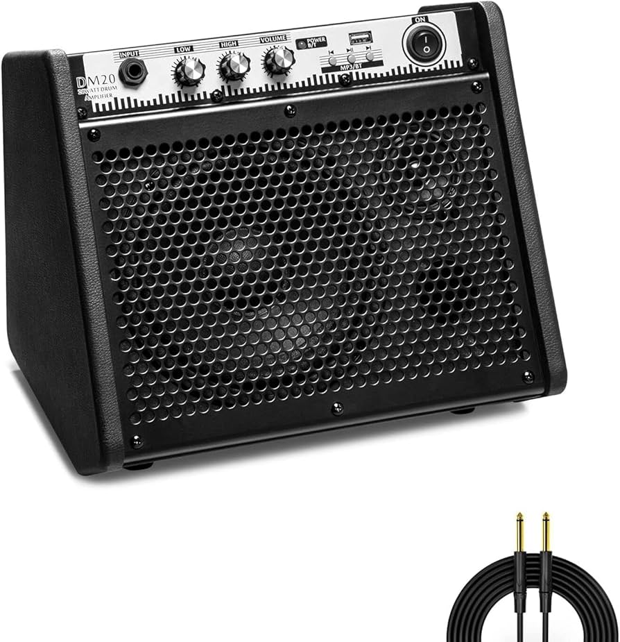 Amazon | Coolmusic DM20 20W BT パーソナルモニターアンプ電気ドラム