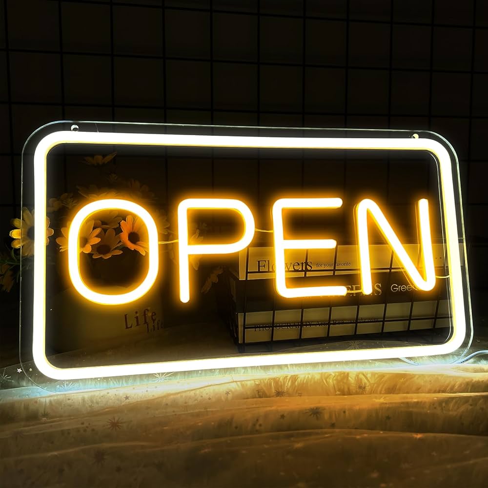 Amazon | IMEGINA OPENネオンサイン ネオン看板 LEDライト ネオン管