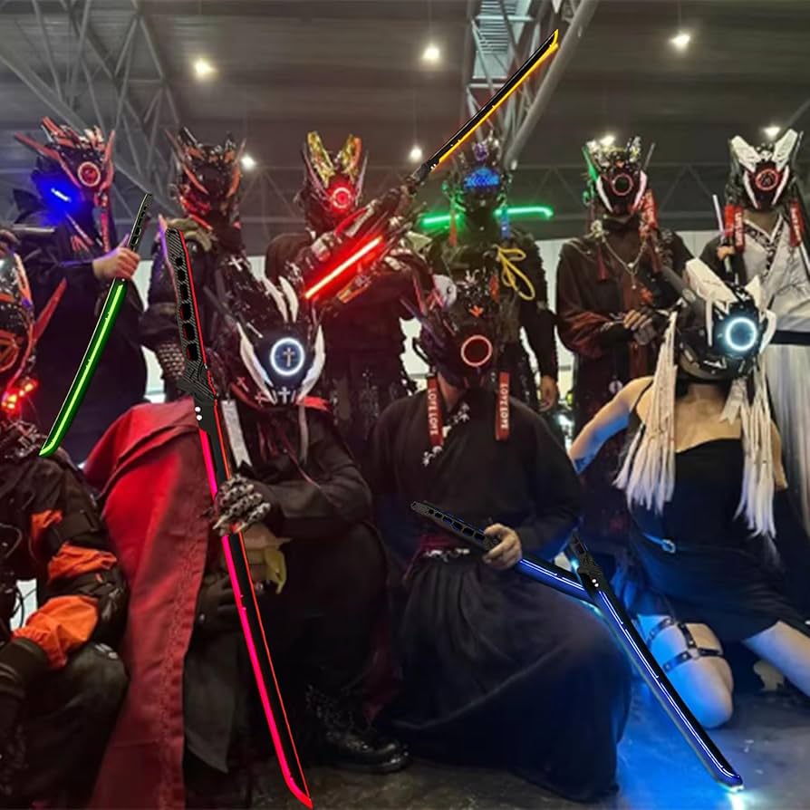 Amazon.co.jp: サイバーパンク コスプレ 武器 LED サイバー 武器 発光