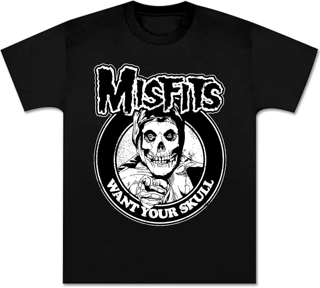 Misfits Shirt Rock Vintage for Youth Want Your Skull Graphic