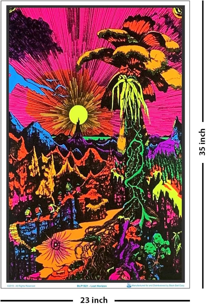 Amazon.com: Scorpio Posters Lost Horizon Blacklight Poster