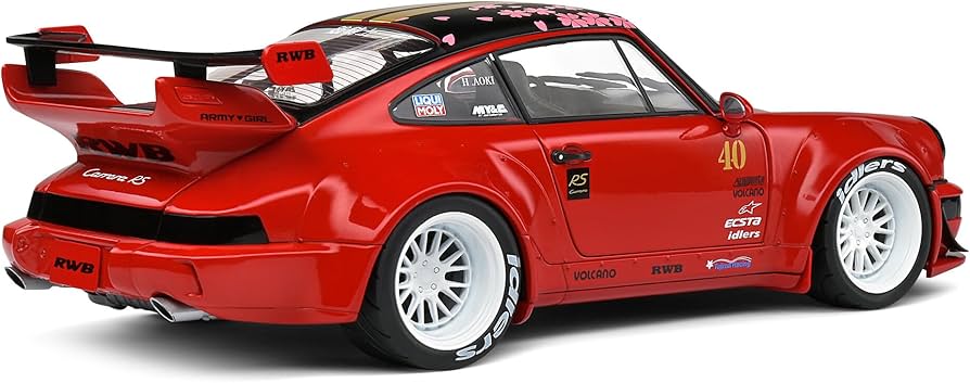 Amazon | ソリド 1/18 ポルシェ 911 (964) RWB レッド サクラ 2021